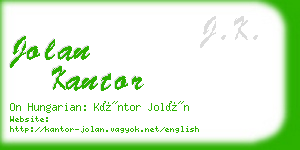 jolan kantor business card